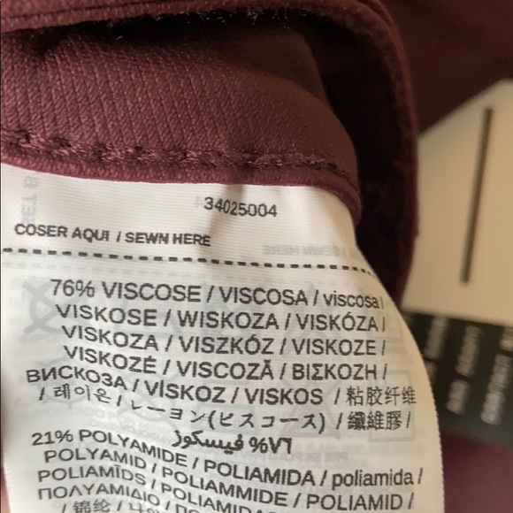 MANGO skinny coated jeans in burgundy stretch - Picture 5 of 8